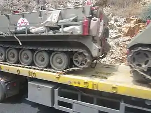 נגמ'ש של חיל הרפואה על משאית