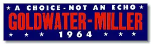 Goldwater-Miller "A Choice – Not An Echo" campaign logo