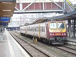 רכבת בתחנה המרכזית בלוקסמבורג