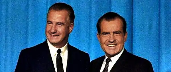 Nominees Agnew (left) and Nixon (right)