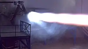 ניסוי של מנוע הרפטור. 31 מאלו מתוכננים להניע את ה־BFR