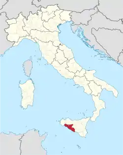 Agrigento in Italy.svg
