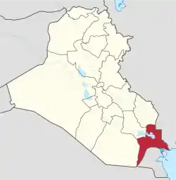 Al-Basrah in Iraq.svg