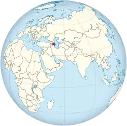 Azerbaijan on the globe (Afro-Eurasia centered).svg