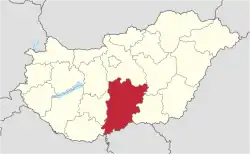 Bacs-Kiskun in Hungary.svg