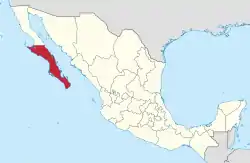 Baja California Sur in Mexico.svg