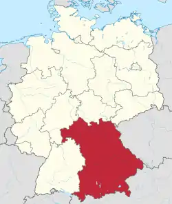 Bavaria in Germany.svg