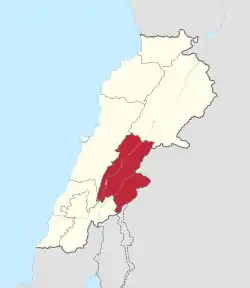Beqaa in Lebanon.svg