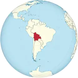 Bolivia on the globe (South America centered).svg