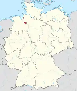 Bremen in Germany.svg