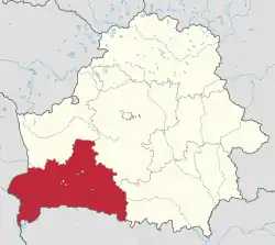 Brest Voblast in Belarus.svg