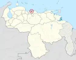 Capital District in Venezuela (special marker) (+claimed).svg