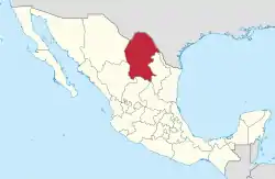 Coahuila in Mexico (location map scheme).svg