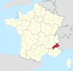 Département 05 in France 2016.svg