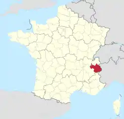 Département 73 in France 2016.svg
