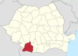 Dolj in Romania.svg