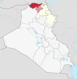 Duhok in Iraq.svg