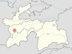 Dushanbe in Tajikistan (special marker).svg
