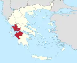 Dytiki Ellada in Greece.svg