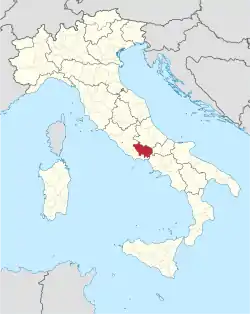 Frosinone in Italy.svg