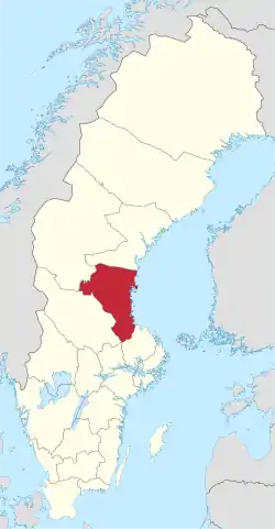 Gävleborgs län in Sweden.svg