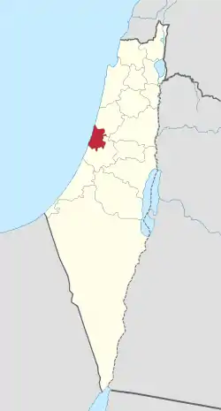 Jaffa Subdistrict In Mandatory Palestine 1920-1948.svg