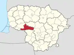 Jurbarkas in Lithuania.svg