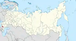 Kabardino-Balkar in Russia.svg