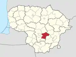 Kaisiadorys in Lithuania.svg