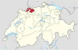 Kanton Basel-Landschaft in Switzerland.svg