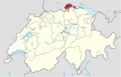 Kanton Schaffhausen in Switzerland.svg