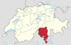 Kanton Tessin in Switzerland.svg