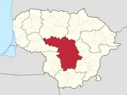 Kaunas County in Lithuania.svg