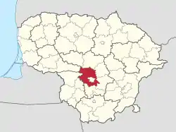 Kaunas district in Lithuania.svg