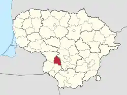 Kazlu Rüda in Lithuania.svg