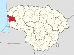 Klaipeda district in Lithuania.svg