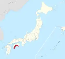 Kochi in Japan.svg
