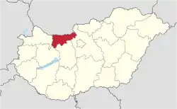 Komarom-Esztergom in Hungary.svg