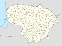 Lithuania, administrative divisions - Nmbrs.svg