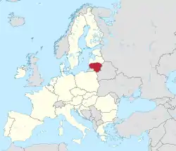 Lithuania in European Union (-rivers -mini map).svg
