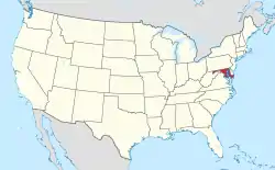Maryland in United States (US48).svg