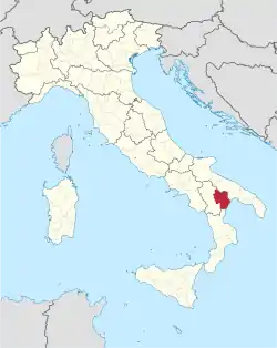 Matera in Italy.svg