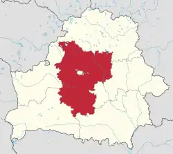 Minsk Voblast in Belarus.svg