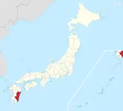 Miyazaki in Japan.svg