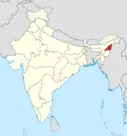 Nagaland in India (disputed hatched).svg