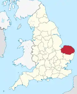Norfolk (ceremonial county) in England.svg