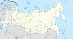 North Ossetia-Alania in Russia.svg