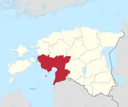 Pärnu County in Estonia.svg