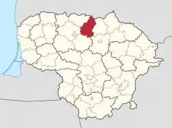 Pakruojis in Lithuania.svg