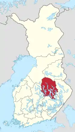 Pohjois-Savo in Finland.svg